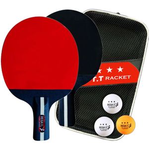 RAQUETTE TENNIS DE T. Raquette de ping-pong professionnelle avec sac,2 r