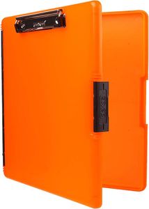 FERME-PORTE - GROOM Slimcase - Porte-bloc avec ouverture latérale, orange fluo, porte-bloc pour fournitures de bureau, pour organiser,.[Y845]