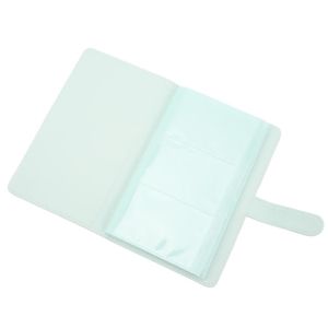 Album Porte-monnaie En Cuir Synthétique - 50 Pochettes Transparentes (100 Billets) - 17,8 X 11,4 Cm - Plusieurs Couleurs