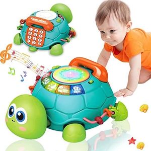 TÉLÉPHONE JOUET Jouet pour Bebe 1 an, Rampant avec Musique et Lumi