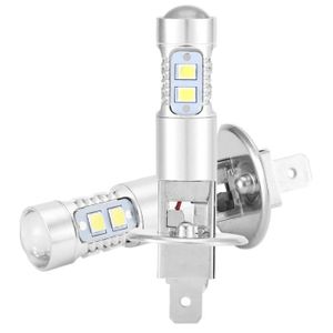 AMPOULE - LED Phare à LED 2x H1 6000K Super White 100W LED Kit d