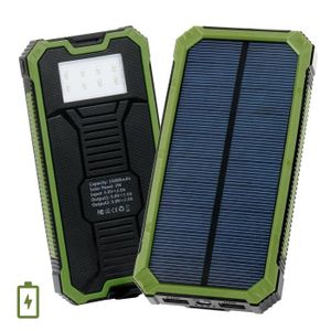 BATTERIE EXTERNE Chargeurs solaires CONFO®，Batterie 12000 mAh，Fonct