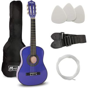 GUITARE Guitares et instruments à cordes pour enfants Musique Alley junior guitare pour 3 à 7 ans - Bleu 261469