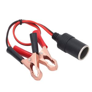 Câbles de batterie LDOPTO 6 AWG 50,8 cm pour batterie de voiture avec  terminaux, câbles onduleurs de batterie en cuivre étamé rouge + noir pour