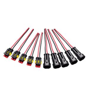 5pcs 1 Pin Way voiture étanche fil électrique CÂBLE AUTOMOTIVE CONNECTEUR