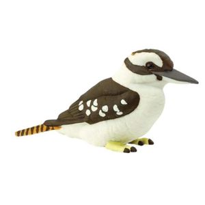 ROBOT - ANIMAL ANIMÉ Figurine - SAFARI - Kookaburra junior 7,5 cm - Blanc/marron - Collection Wings of the World Birds