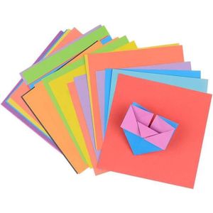 JEU DE ORIGAMI Papier Origami Couleurs Carrées - SSS - Xinlie - 120 Feuilles - 8 Couleurs - 15x15cm