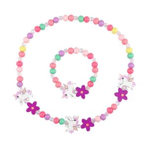 Licorne Enfants Bijoux Arc-en-ciel cœur Bastelset 6 bracelets pendentif anniversaire