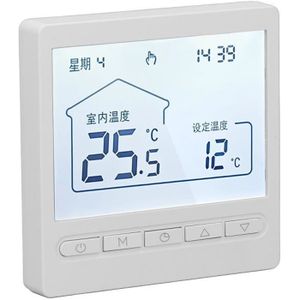 THERMOSTAT D'AMBIANCE Thermostat programmable VGEBY - Affichage LCD - Contrôle de température précis - Blanc