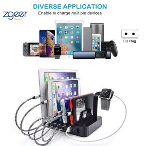 Alxum 120W Station de Chargement USB Multi Mobile 10 Ports avec QC 3.0 Alxum 120W Station de Chargement USB Multi Mobile 10 Ports avec QC 3.0