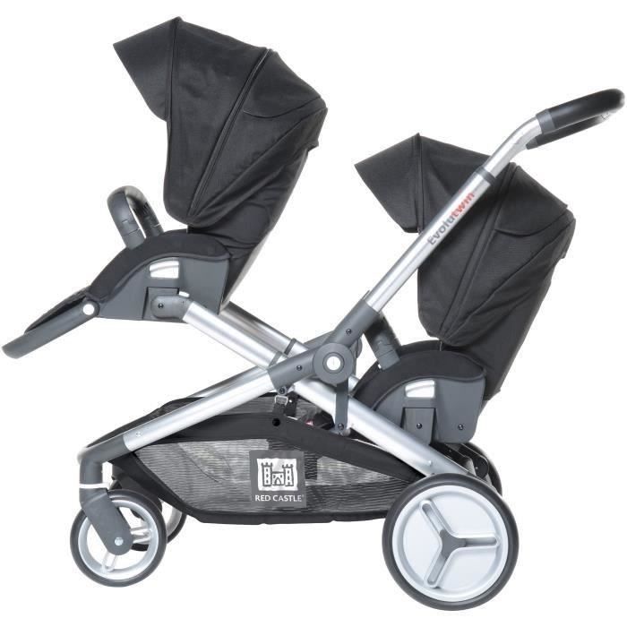 Poussette double avec cosy - Cdiscount