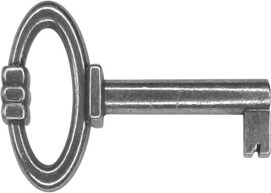 Clé De Serrure 64mm – Style Ancien – Finition Bronze – Pour Meuble/armoire – NEUVE