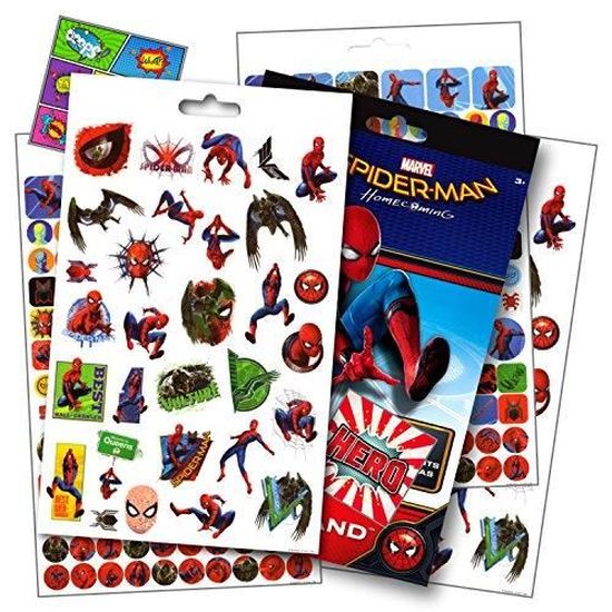 Over 295 Spiderman Stickers Bundled with Specialty Superhero Reward Stickers Spiderman Homecoming Movie Stickers 