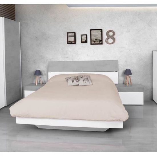 Tête de lit avec petites tables de nuit albufera 40 cm Multicolor