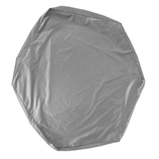 Housse Bac à Sable HAOMEEDUO 125x125cm - Tissu Oxford Étanche - Cordon De Serrage - Noir