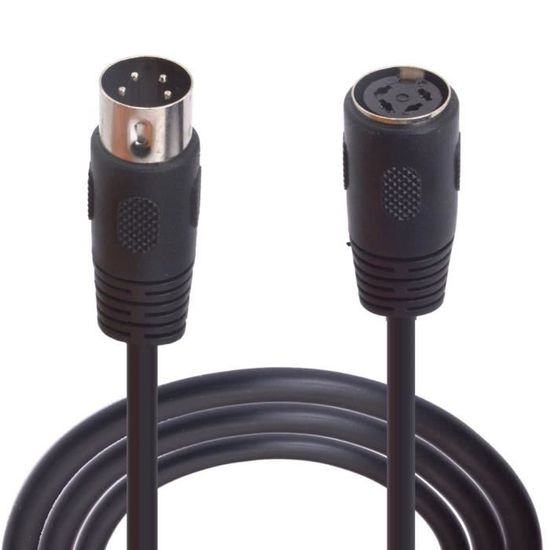 Câble S-Video 50 Cm Double Coudé 4 Broches Mâle-Mâle - System-S Pour Connexion Vidéo Stable