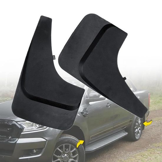 2 x Universel Pareboue Voiture Gardeboue Avant Arrière Caoutchouc Noir Cdiscount Sport