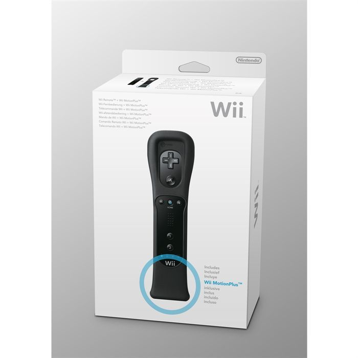 Noir Télécommande Gauche 2in1 Motion Plus pour Nintend Wii Game 