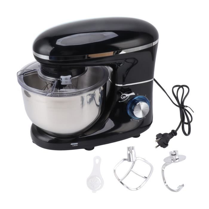 Batteur Sur Socle Kseely 7 Vitesses - Bol Inox 3QT, Avec Crochet Pétrin, Fouet Et Batteurs - Pour Pâtisserie Et Cuisine