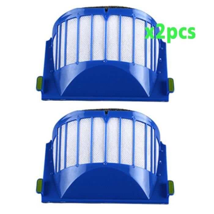 2pcs-filtre - Kit de remplacement pour robot iRobot Roomba séries 600, brosse à poils et filtre Aero Vac et b