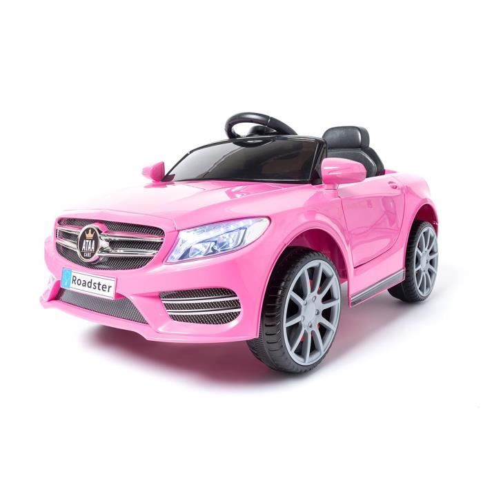 SL Roaster 12v voiture électrique enfants avec télécommande Rose - Voiture électrique pour enfant avec batterie 12v et télécommande