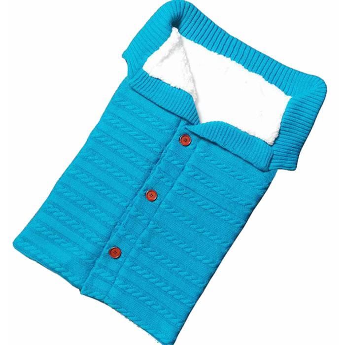 Soins bébéNouveau-né bébé couverture tricot crochet hiver chaud swaddle wrap sac de couchage YKK90730322BU_YOU