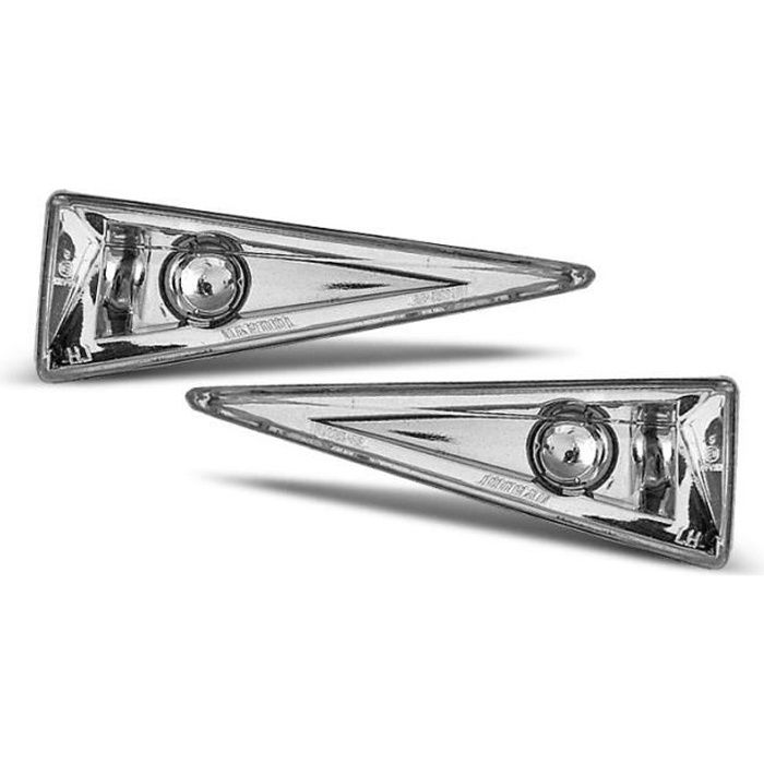 Paire de clignotant repetiteur Renault Megane 2 02-05 chrome (E02)
