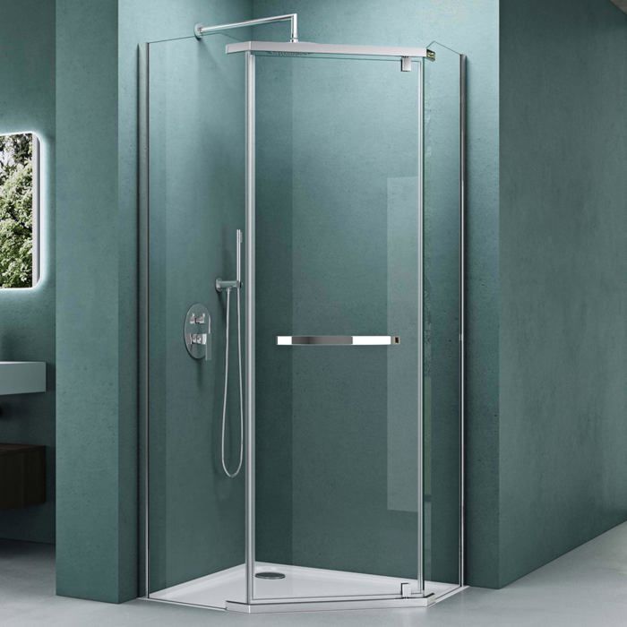 Cabine de douche Rea Atlas 90x90 Chrome - Rea