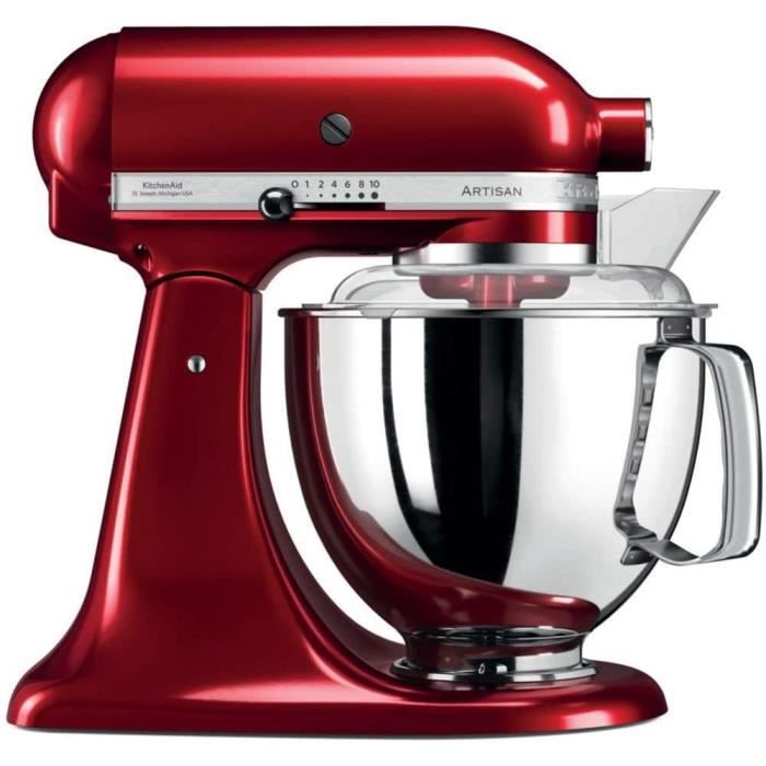 MULTIFONCTIONS Kitchenaid 5KSM175PSECA Robot Patissier Artisan, 300 W, Rot56