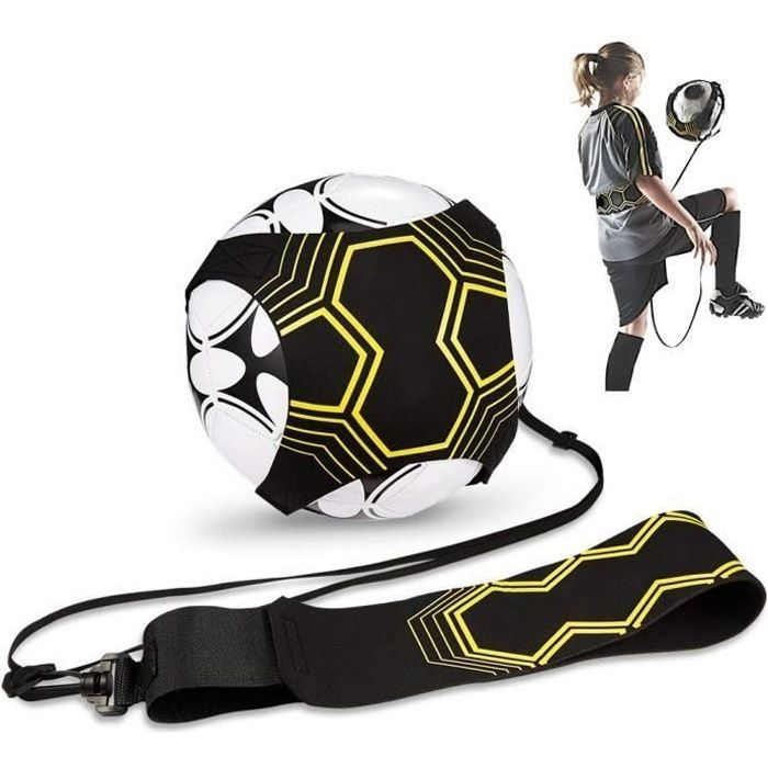 Ceinture Réglable Solo Kicking Pratique, Sangle Élastique pour Entraînement de Football, Football Kick Traine pour Enfant et Adulte
