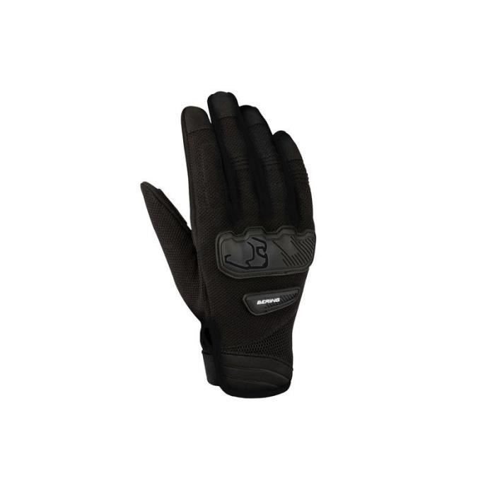 BERING Gants moto York - Homme - Noir et blanc