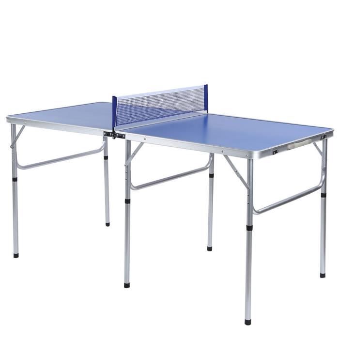 Table de ping-pong pliante réglé avec balle et palettes