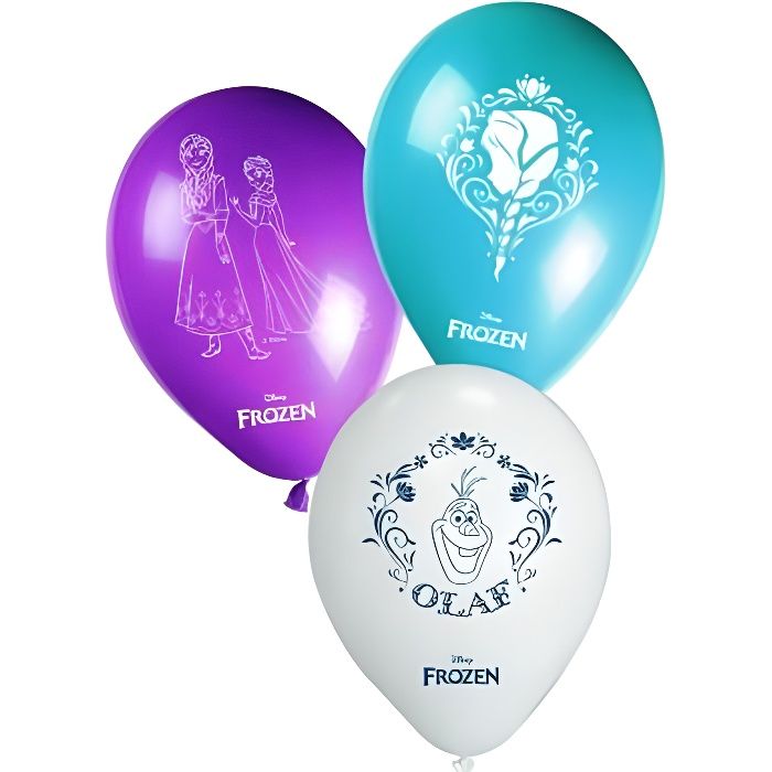 8 ballons La reine des neiges