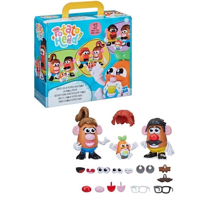 MONSIEUR PATATE - Potato Head - Figurine La famille Patate avec 45 pièces - Dès 2 ans
