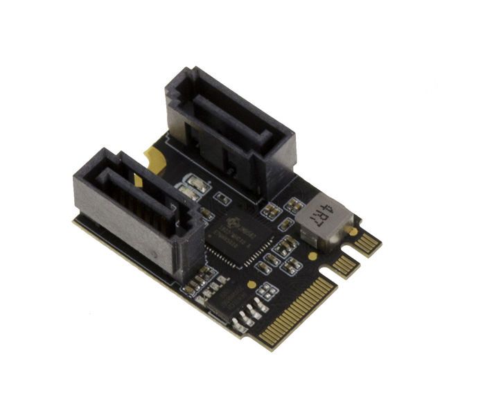 Carte M2 E A Key Deux Ports SATA 6GBps. Mini PCIe 3.1 avec CHIPSET JMB582