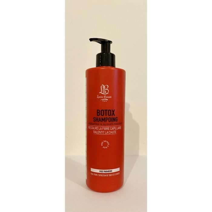 Shampoing Botox a la Keratine et Algues Rouges