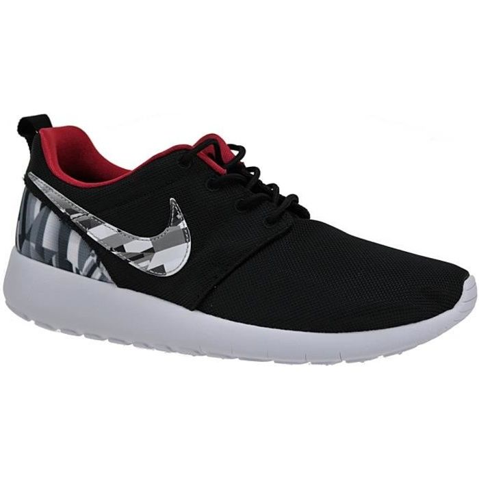 Nike Roshe One Print GS 677782-012 Enfant Baskets Gris,Noir