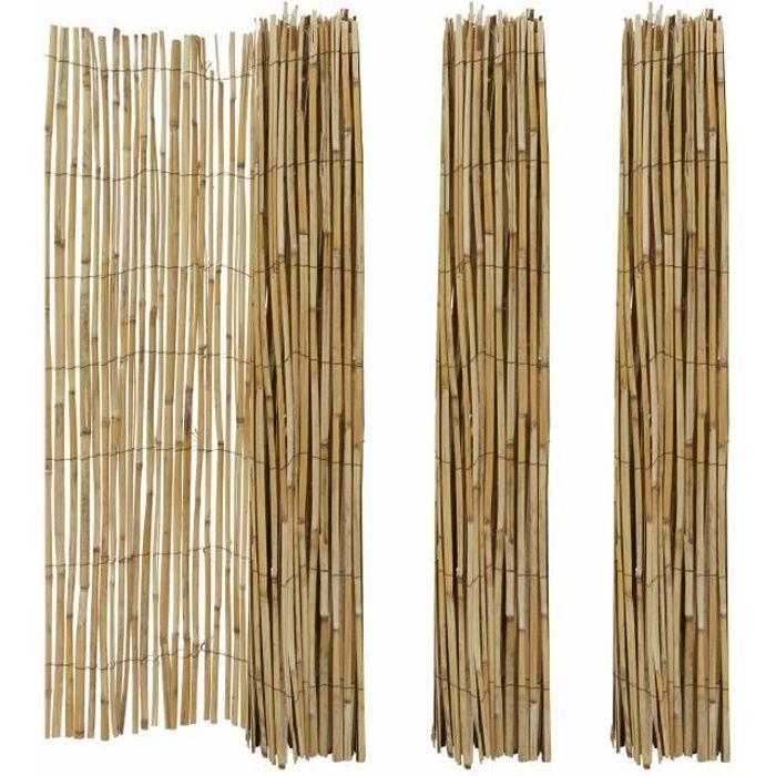 Lot de 3 canisses de jardin Bambou 5 x 1,5 M
