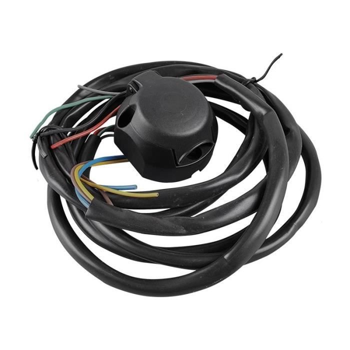 ProPlus jeu de câbles d'amarrage PVC 7 pôles noir 1,50 mètres