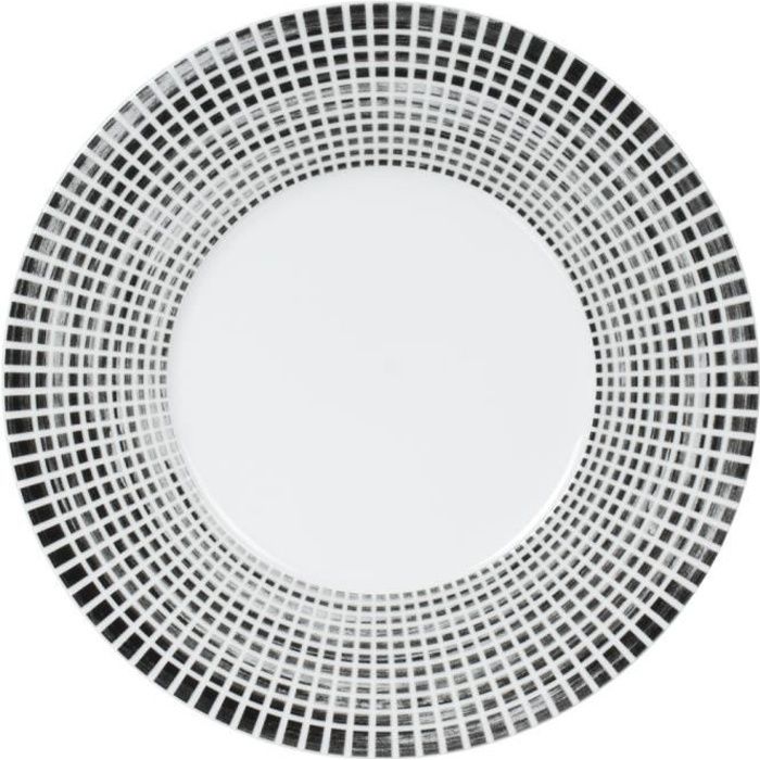 PLAT ROND 31 CM NOIR ASTRAL NEURE NEUTRE