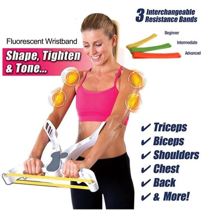 Wonder Arms - Résistance Elastique Musculation Machine d'entraînement du corps du bras comme vue sur la télévision