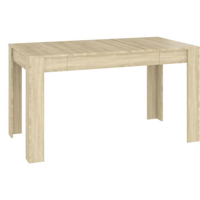 Table à manger table à dîner Chêne sonoma 140x745x76 cm Bois dingénierie 8134388 FrenchDays