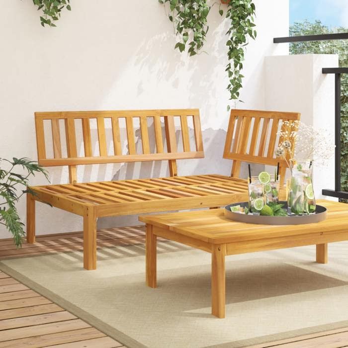 vidaXL Canapé dangle palette de jardin bois massif dacacia 365844