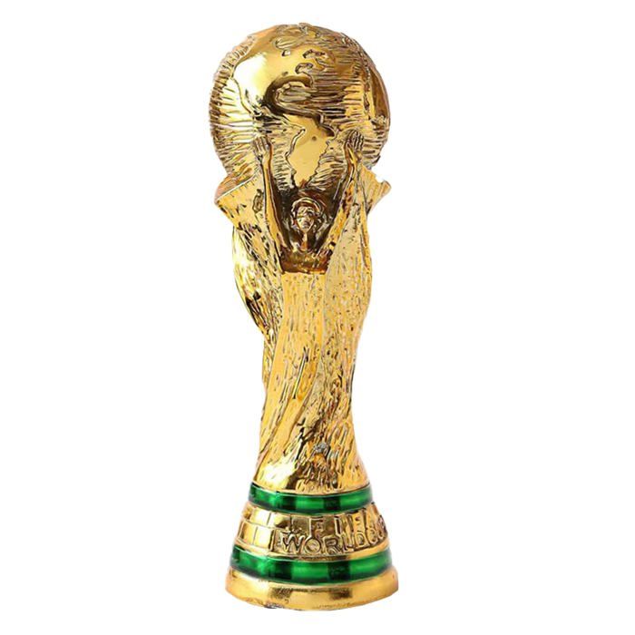 Réplique Trophée Coupe Du Monde 36 Cm, Doré, France 98 Ou 2018, Neuf