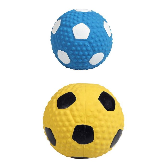 Meilleurs prix pour Lot de 2 jouets à mâcher pour chien petits jouets pour chiots balles en caoutchouc pour animaux de compagnie jouet couineur