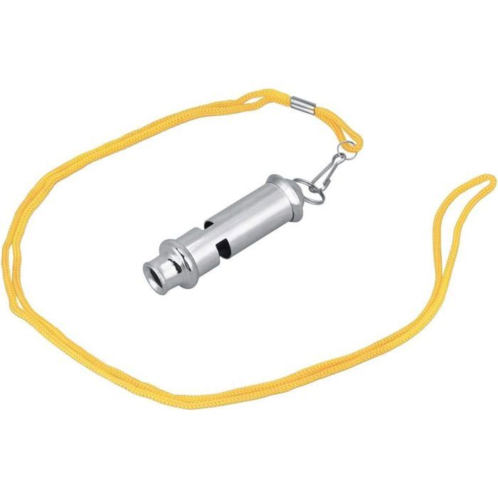 Meilleurs prix pour Sifflet anti-pigeons avec cordon en acier inoxydable outil de dressage ultrasonique pour le comportement des oiseaux