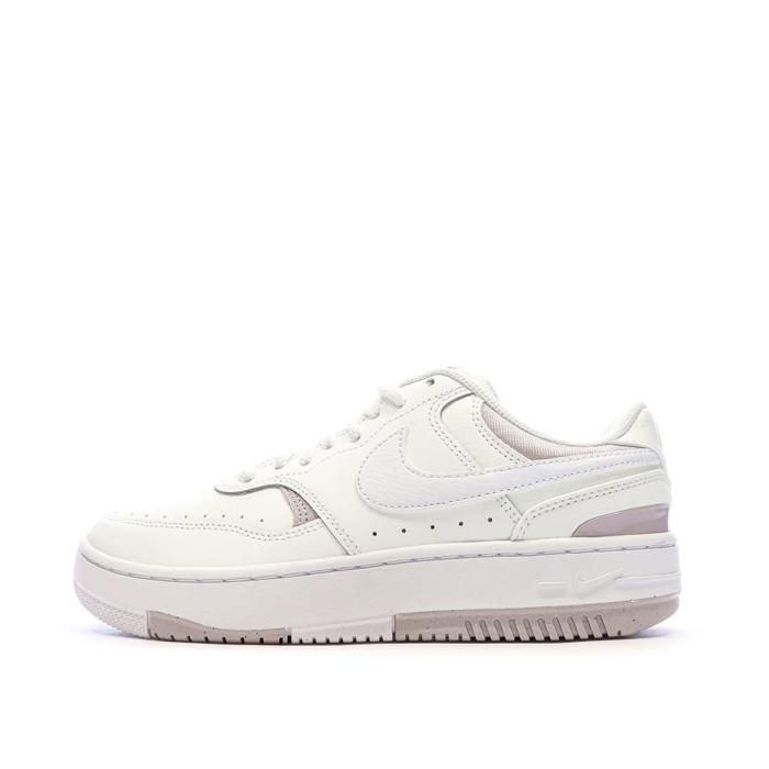 Nike Baskets Ecru/Mauve Femme Nike Gamma