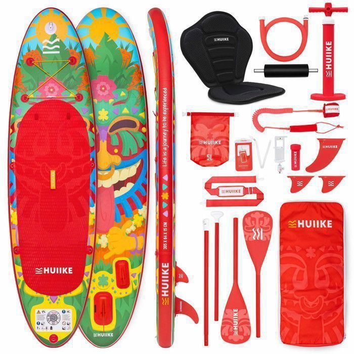 Paddle Gonflable Adulte Tiki avec des Accessoires de Qualité -