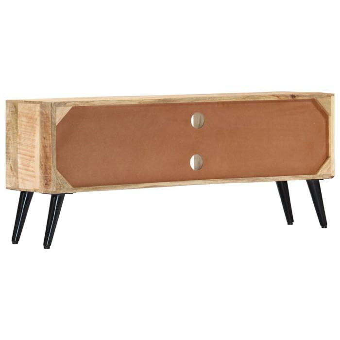 NEUF Armoire TV - Brun - Meuble TV - TABLE TV - 115x30x47 cm - Bois massif de manguier TT2841