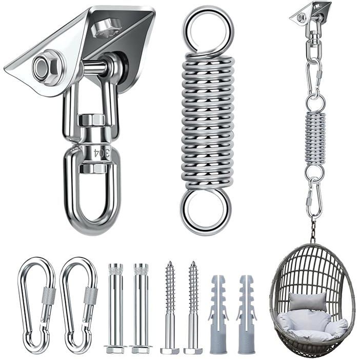 Crochet Plafond Charge Lourde 2 Pièces, Crochet de Plafond Lourds Suspension Acier Inoxydable 400 kg Capacité avec Vis Fixation pour Chaise Suspendue, Balançoire, Serviette Yoga, Sac de Frappe, Hamac Crochet Plafond Charge Lourde 2 Pièces, Crochet de Plafond Lourds Suspension Acier Inoxydable 400 kg Capacité avec Vis Fixation pour Chaise Suspendue, Balançoire, Serviette Yoga, Sac de Frappe, Hamac